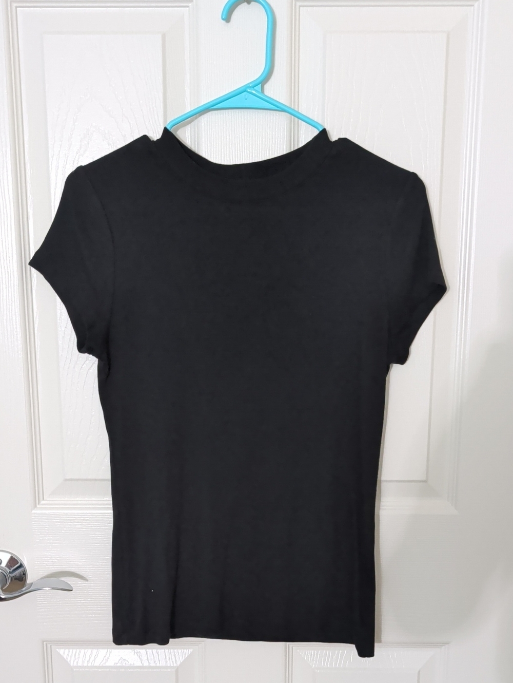 a new day Black Short Sleeve Crewneck Tee